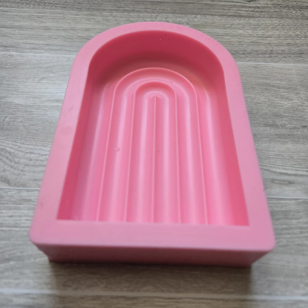 Modern Arch Rainbow Candle Mold Silicone Abstract Art Home Decor DIY Supply
